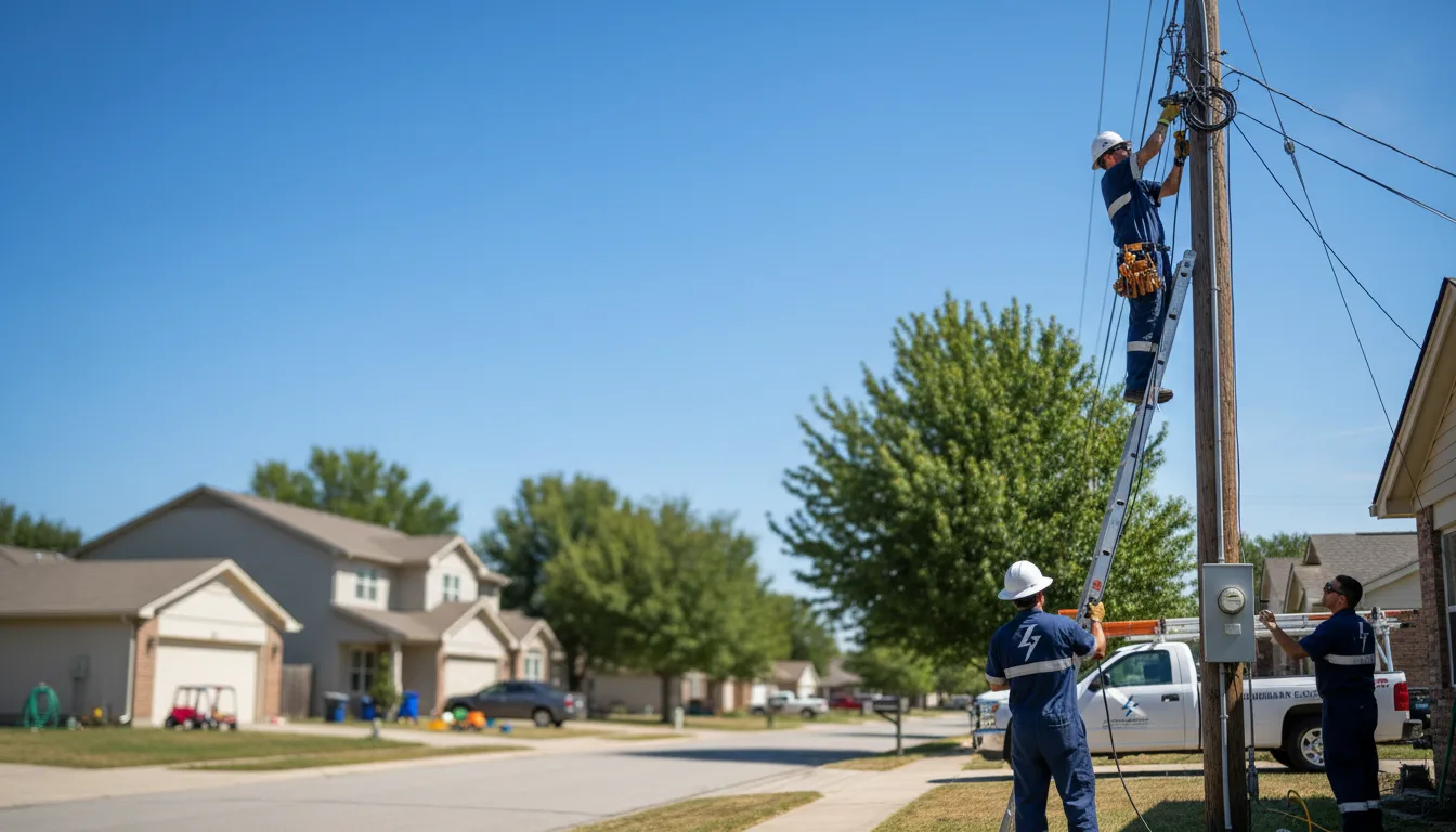 Residential electrician providing installation services in Ellisville, IL